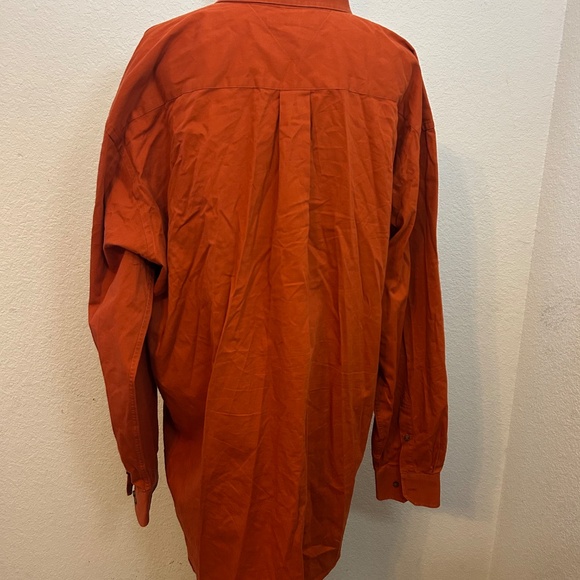 Men’s Tommy Hilfiger XXL Orange Long Sleeved Shirt - Picture 3 of 6